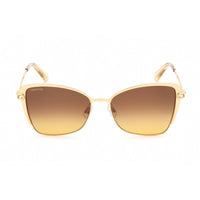 Swarovski Women's Sunglasses - Full Rim Matte Deep Gold Metal Butterfly | SK0314 31F ,