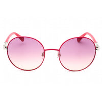 Swarovski Women's Sunglasses - Full Rim Shiny Fuchsia Metal Round Frame | SK0260 75Y ,