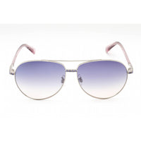 Swarovski Women's Sunglasses - Full Rim Shiny Palladium Metal Aviator | SK0343-H 16Z ,