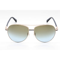 Swarovski Women's Sunglasses - Gradient Blue Lens Aviator Metal Frame | SK0343-H 28W ,