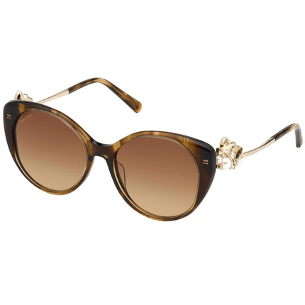 Swarovski Women's Sunglasses - Gradient Brown Lens Light Brown Frame | SK0279 47F ,