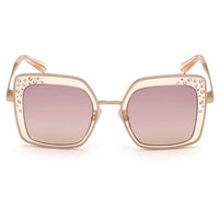 Swarovski Women's Sunglasses - Gradient Brown Lens Shiny Beige Frame | SK0324-H 57F ,