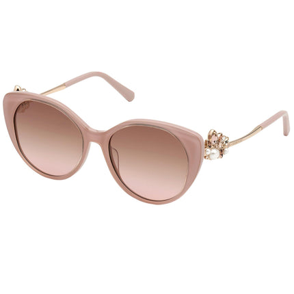 Swarovski Women's Sunglasses - Gradient Brown Lens Shiny Pink Frame | SK0279 72F ,
