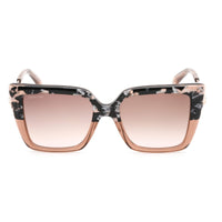 Swarovski Women's Sunglasses - Gradient Brown Lens Square Shape Frame | SK0328 56F ,