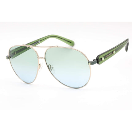 Swarovski Women's Sunglasses - Gradient Green Lens Aviator Metal Frame | SK0392 32P ,