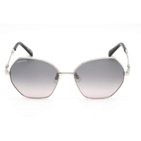 Swarovski Women's Sunglasses - Gradient Grey Lens Shiny Palladium Frame | SK0352-H 16B ,