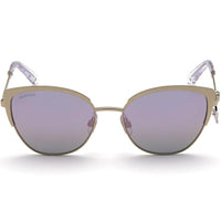 Swarovski Women's Sunglasses - Gradient Smoke Shiny Palladium Frame | SK0318 16Z ,