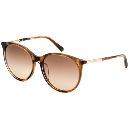 Swarovski Women's Sunglasses - Light Brown Round Frame Fixed Node Pads | SK0293-H 47F ,