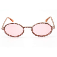 Swarovski Women's Sunglasses - Light Purple Lens Rose Gold Oval Frame | SK0340 33Y ,