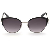 Swarovski Women's Sunglasses - Matte Black and Silver Cat Eye Frame | SK0318 02B ,