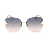 Swarovski Women's Sunglasses - Rimless Frame Gradient Grey Brown Lens | SK0306-H 28B ,