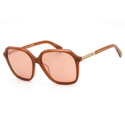 Swarovski Women's Sunglasses - Roviex Lens Shiny Orange Square Frame | SK0390 42J ,