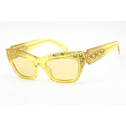 Swarovski Women's Sunglasses - Roviex Lens Shiny Yellow Cat Eye Frame | SK0380 39J ,