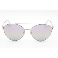 Swarovski Women's Sunglasses - Shiny Palladium Metal Frame Gradient Lens | SK0286 16Z ,