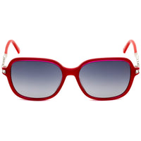 Swarovski Women's Sunglasses - Shiny Red Plastic Frame Grey Gradient Lens | SK0265 66B ,