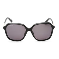 Swarovski Women's Sunglasses - Smoke Lens Shiny Black Square Shape Frame | SK0390 01A ,
