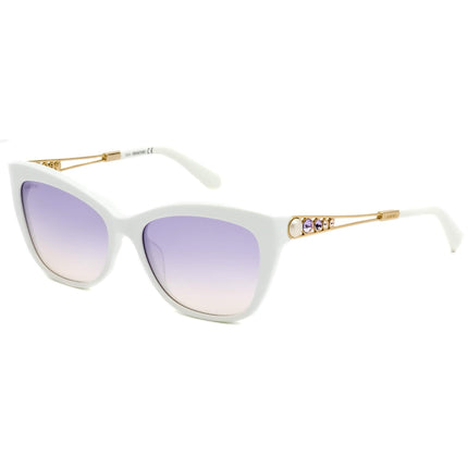 Swarovski Women's Sunglasses - Smoke Purple Gradient Lens Cat Eye Frame | SK0262 21Z ,