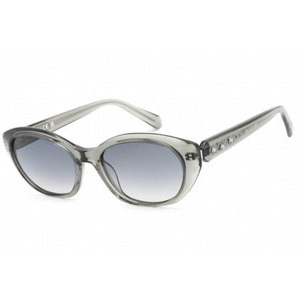 Swarovski Women's Sunglasses - Transparent Dark Grey Plastic Oval Frame | SK0384 20B ,