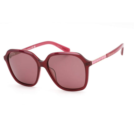 Swarovski Women's Sunglasses - Violet Lens Square Shape Plastic Frame | SK0390 74Y ,