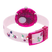 Swatch Girls Fabric Strap Watch - Flik Flak Autumn Colors Pink & White Dial | FBNP093 ,