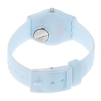 Swatch LL119 Women's Core Clearsky White Dial Watch ,