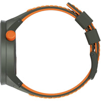 Swatch Men's Watch - Big Bold Bbbeauty Grey Dial Green and Orange Strap | SO27M101 ,