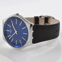 Swatch Men's Watch - The May Collection Formal Blue 42 Blue Dial Strap | SS07S125 ,