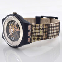 Swatch Men's Watch - Watch My Fabric Swiss Quartz Blue Case Rubber Strap | SUON129 ,