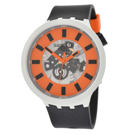 Swatch Unisex Watch - Bioceramic Orack Swiss Quartz Black Bio Sourced Strap | SB03M104 ,