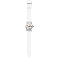 Swatch Unisex Watch - Clear Clearly Gent Transparent Case Skeleton Dial | SO28K100 ,