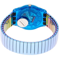 Swatch Unisex Watch - Flexicold Grey Dial Blue Stainless Steel Bracelet | GL117A ,