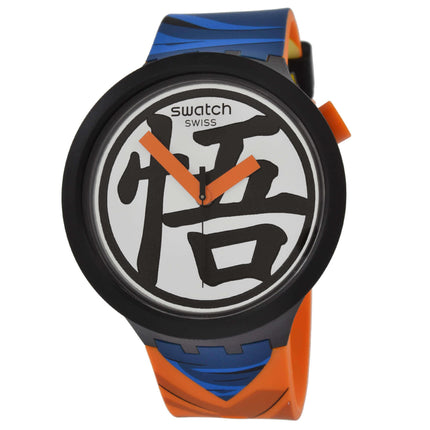 Swatch Unisex Watch - Swatch Dragon Ball Z Goku X Quartz Black Case | SB01Z101 ,