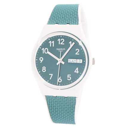 Swatch Unisex Watch - Swatch Essentials Pool Light Quartz Turquoise Dial | GW714 ,