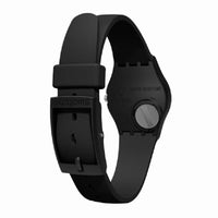 Swatch Women's Strap Watch - Time to Swatch Something Black Rubber White Dial | LB184 ,