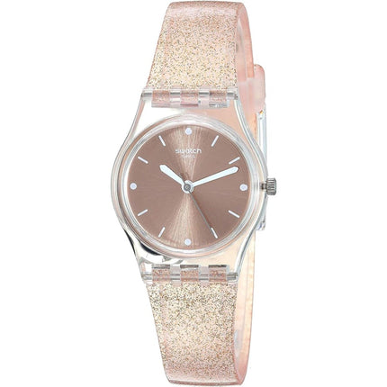 Swatch Women's Watch - Pinkindescent Too Quartz Rose Gold Tone Dial Strap | LK354D ,