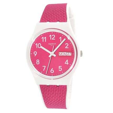 Swatch Women's Watch - Swatch Essentials Berry Light Quartz Pink Dial Strap | GW713 ,