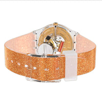 Swatch Women's Watch - Swatch Holiday Collection Sparklingot Gold Tone Dial | GE285 ,