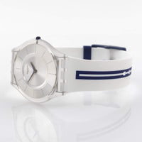 Swatch Women's Watch - Time to Swatch Mediolino Silver Dial Rubber Strap | SFE112 ,