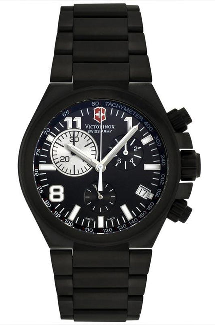 Swiss Army 241255 Men's Swiss Made Black Titanium Chronograph Watch ,