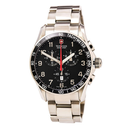 Swiss Army 241261 Men's Chrono Classic XLS Black Dial Stainless Steel Bracelet Watch ,