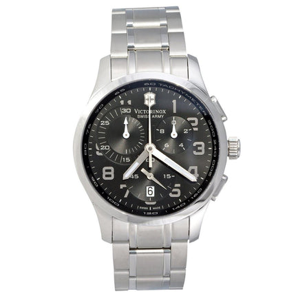 Swiss Army 241295 Men's Alliance Chrono Black Dial Stainless Steel Bracelet Watch ,