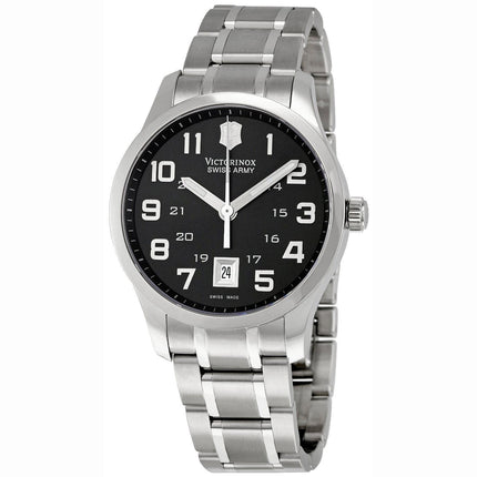 Swiss Army 241322 Men's Classic Alliance Swiss Stainless Steel Black Dial Watch ,