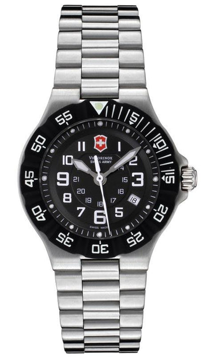 Swiss Army 241348 Women's Black Dial Stainless Steel Watch ,