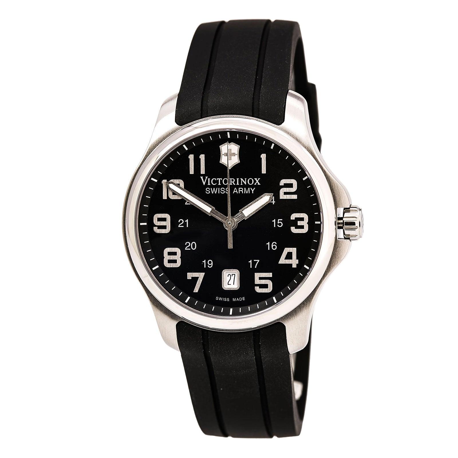 SWISS MILITARY WATCH◇クォーツ腕時計/アナログ/ステンレス/BLK/SLV 