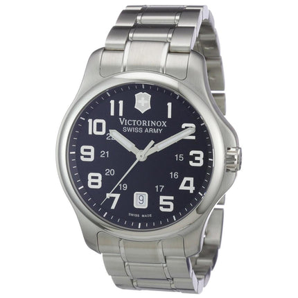 Swiss Army 241358 Men's Officer's Black Dial Stainless Steel Bracelet Swiss Watch ,