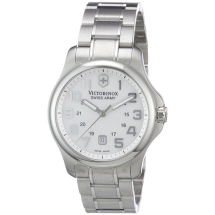 Swiss Army 241365 Women's Officer's White MOP Dial Stainless Steel Watch ,