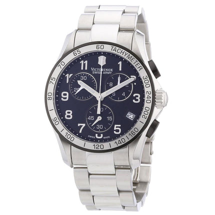 Swiss Army 241403 Men's Chrono Classic Black Dial Stainless Steel Bracelet Watch ,