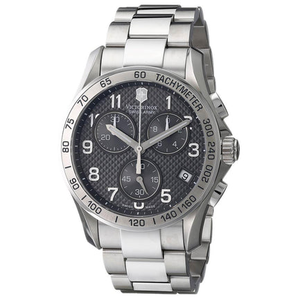 Swiss Army 241405 Men's Classic Grey Dial Steel Bracelet Chronograph Watch ,
