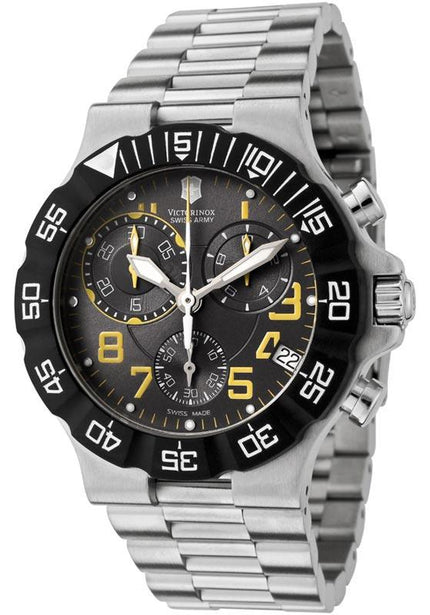 Swiss Army 241409 Men's Quartz SS Gray Dial Chronograph Watch ,