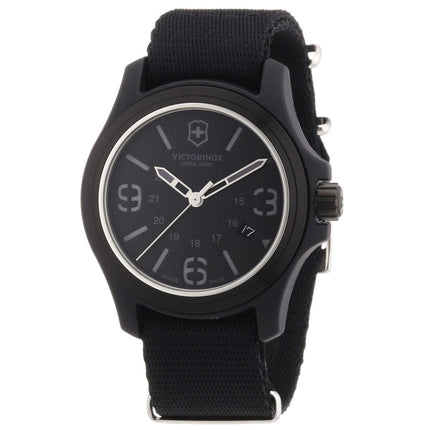 Swiss Army 241517 Men's Original Black Dial Black Nylon Strap Watch ,